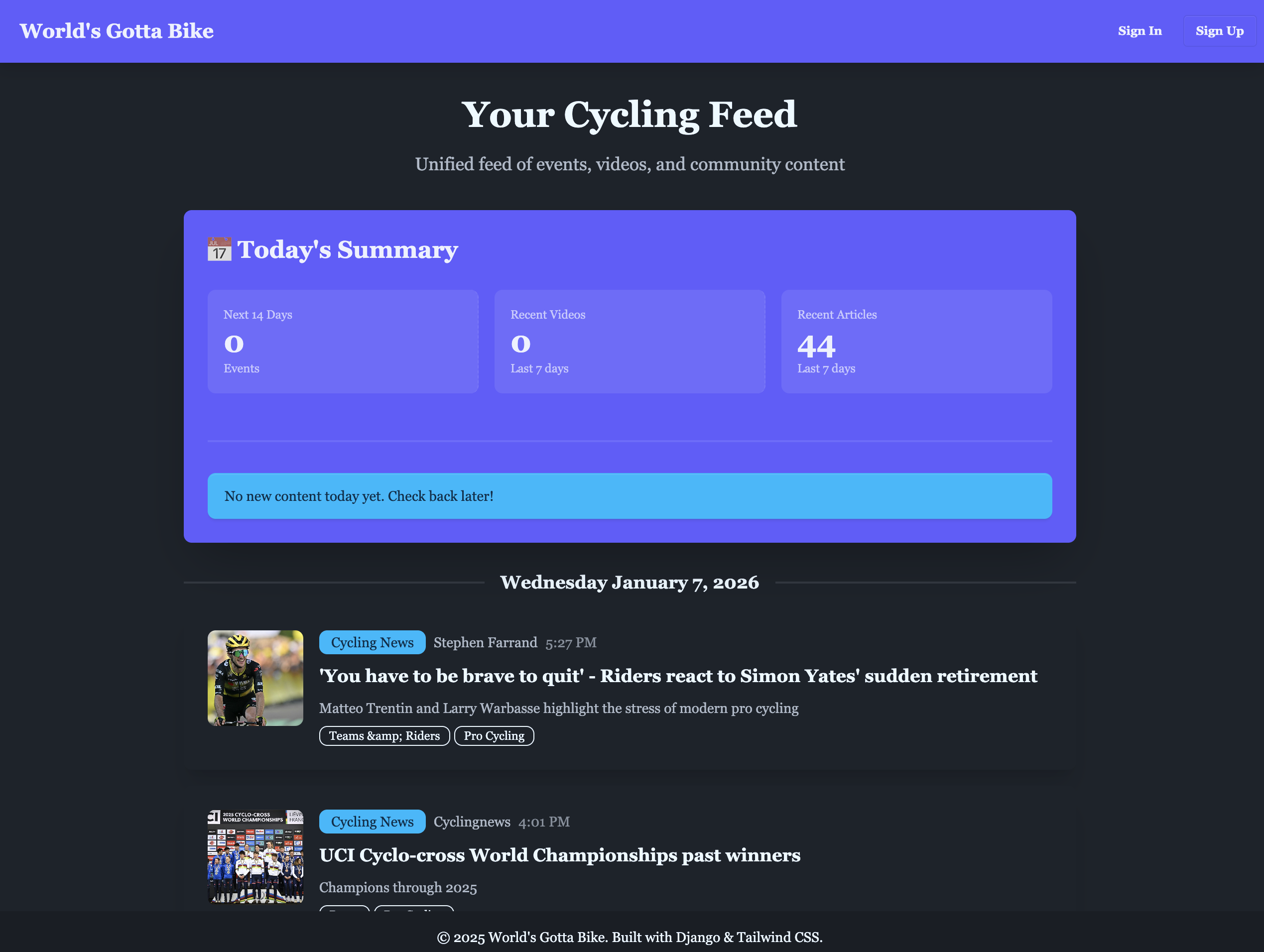 World of Cycling